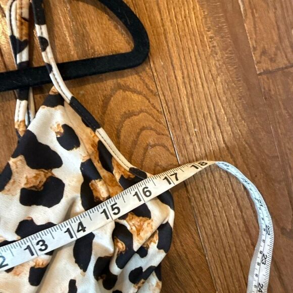 ASOS maternity NWT leopard cowl neck fitted dress 4 - Picture 8 of 9